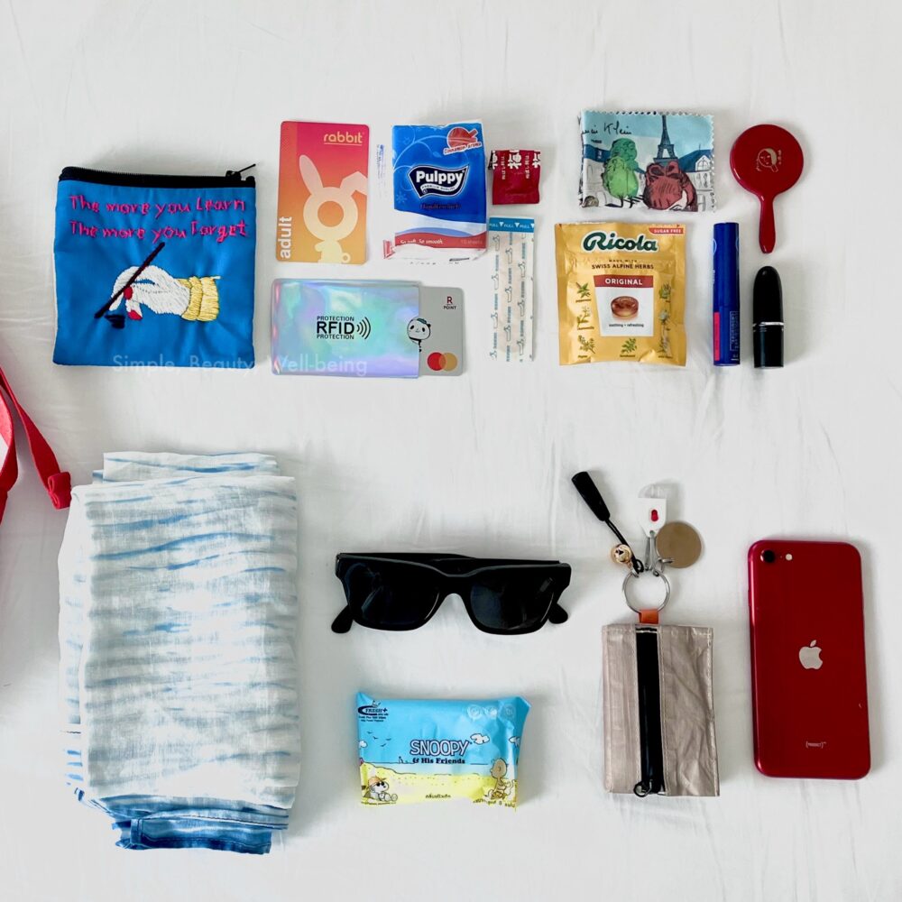 タイ・バンコク旅行の街歩きバッグの中身